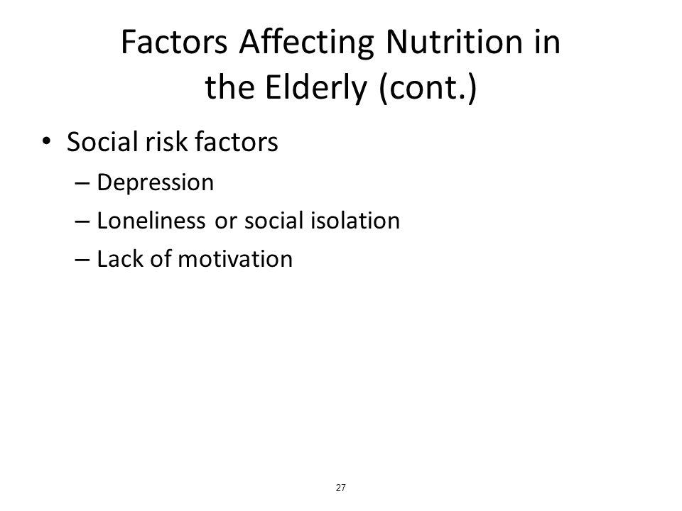 The fundamental factors affecting the elderly in the society